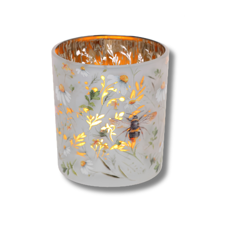 Windlicht Margeriten