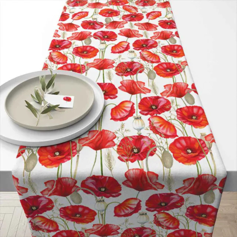 Tischläufer Poppy all over