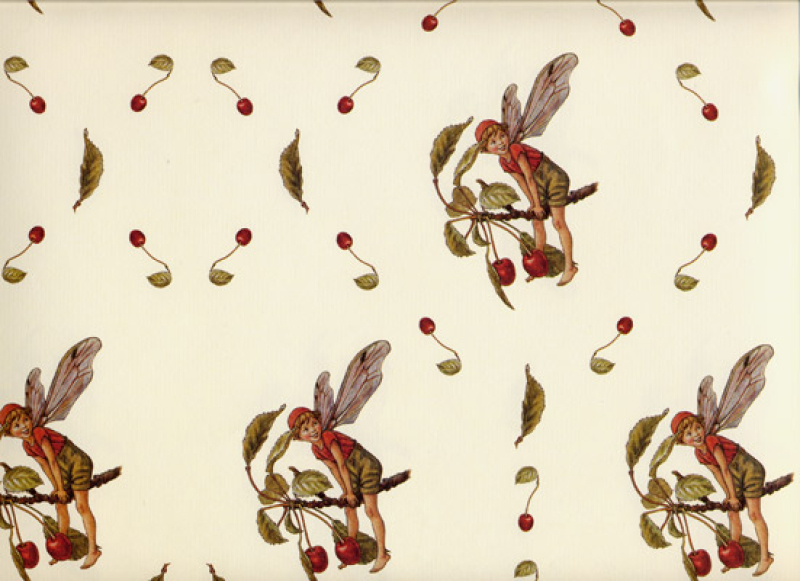 Flower Fairy Geschenkpapier Kirsche