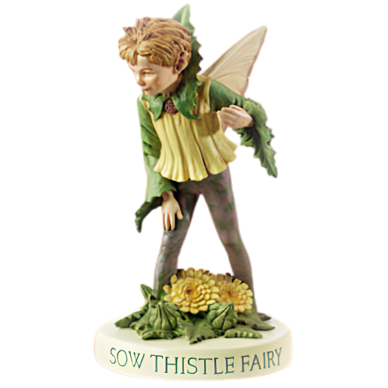 Flower-Fairy Elfe Gänsedistel (Sockel)