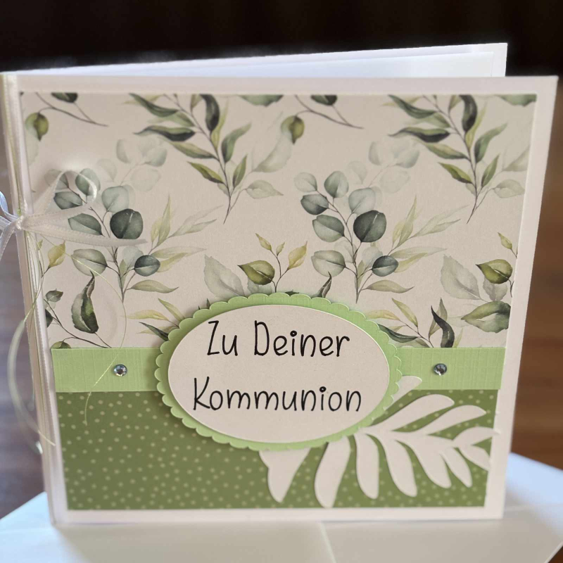 Karte Green Harmony "Zu Deiner Kommunion"