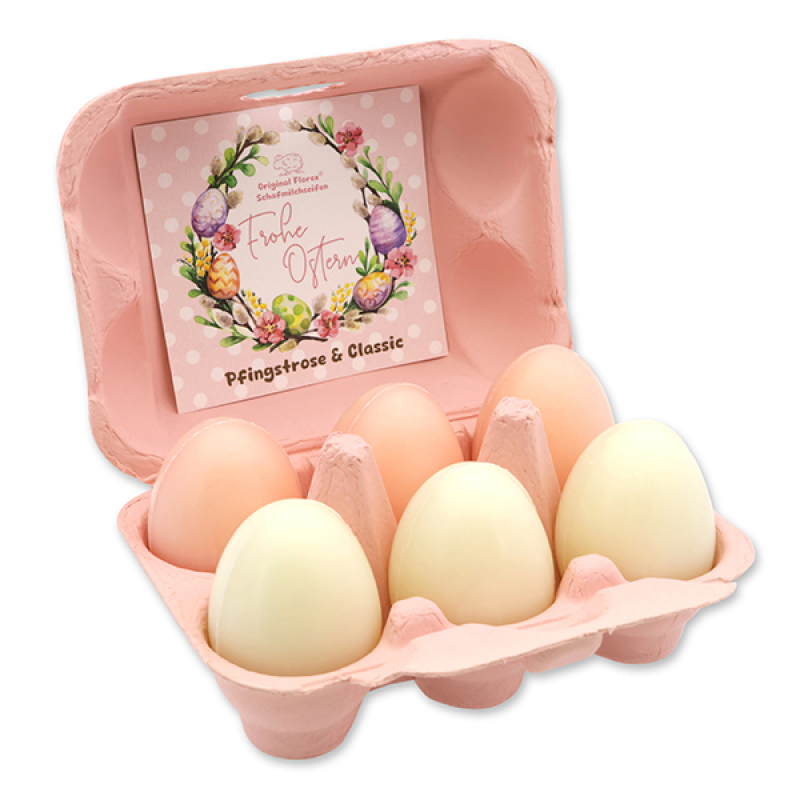 Schafmilchseifen Ostereier Pfingstrose/Classic
