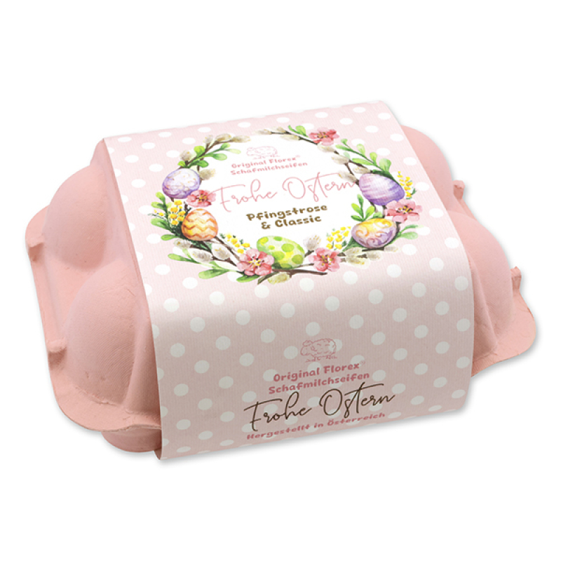 Schafmilchseifen Ostereier Pfingstrose/Classic