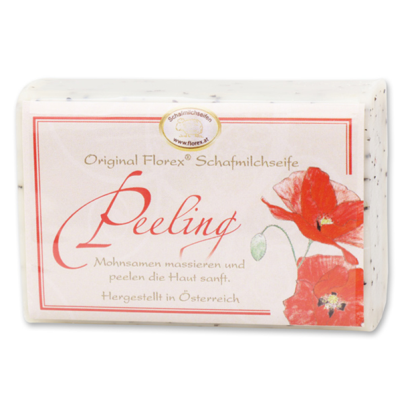 Schafmilchseife Peeling mit Mohn