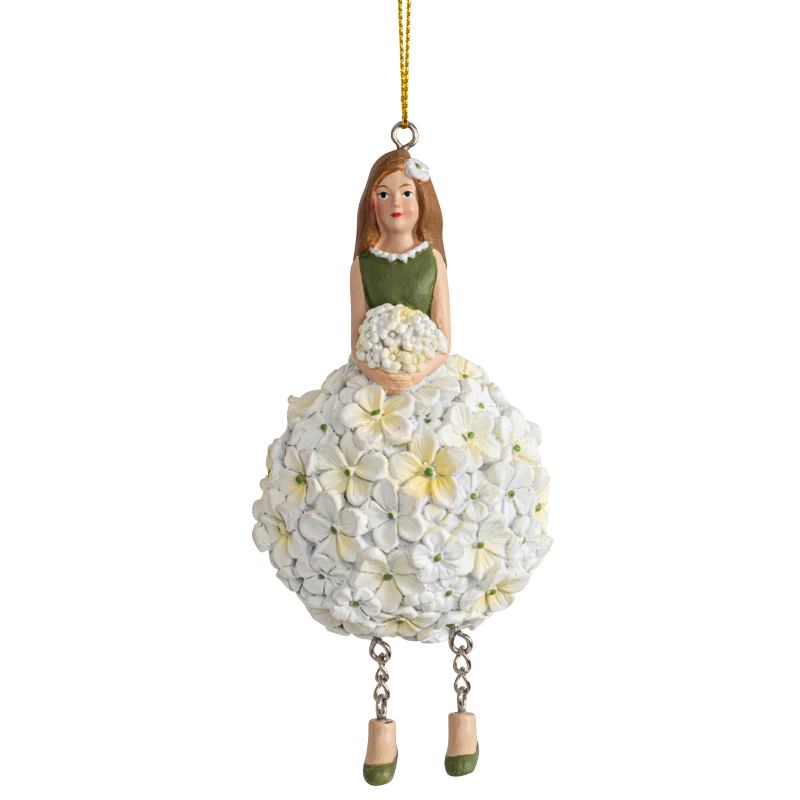 Hortensienmädchen weiß zum Hängen