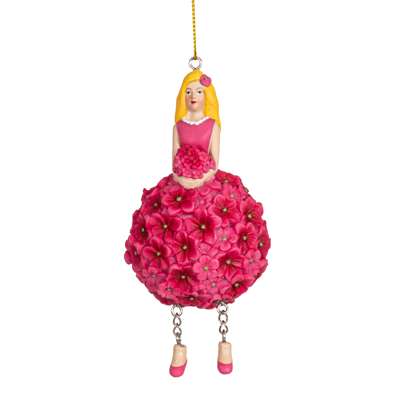 Hortensienmädchen altrosa zum Hängen