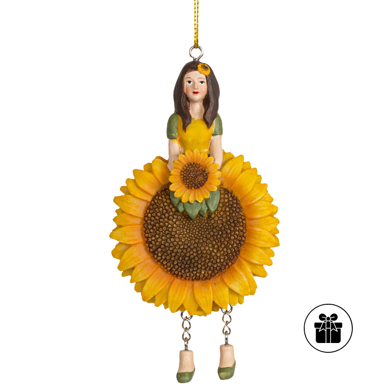 Sonnenblumenmädchen zum Hängen