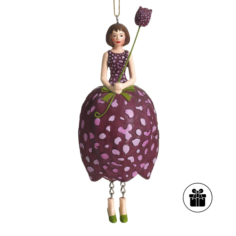 Schachbrettblumenmädchen zum Hängen