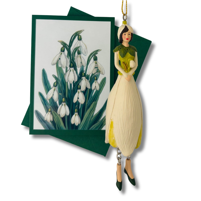 Mini-Karte Schneeglöckchen