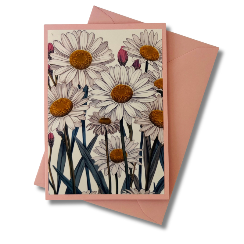 Mini-Karte Gänseblümchen