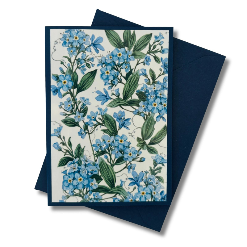 Mini-Karte Vergissmeinnicht