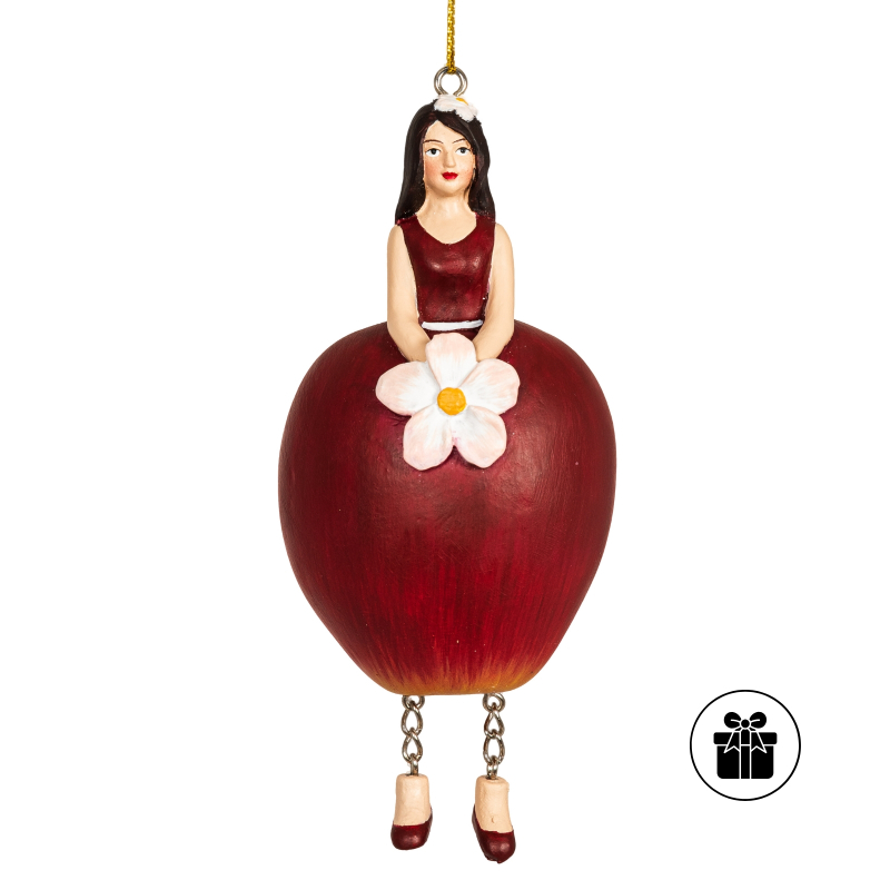Apfelmädchen ROT zum Hängen