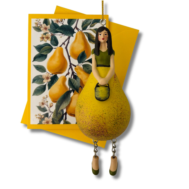 Birnenmädchen GELB zum Hängen