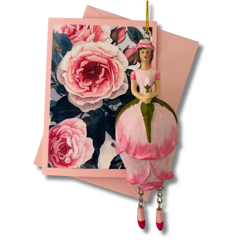 Rosenknospenmädchen rosa zum Hängen