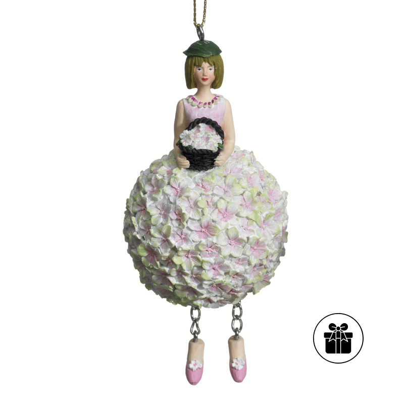 Hortensienmädchen zum Hängen