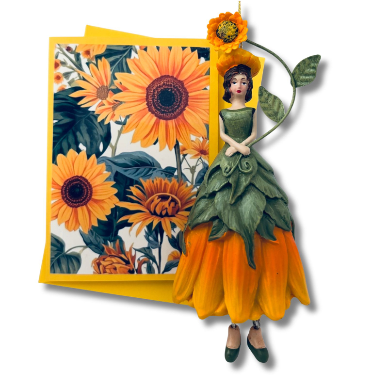 Mini-Karte Sonnenblume