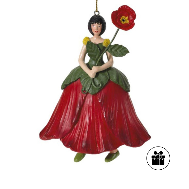 Mohnblumenmädchen zum Hängen