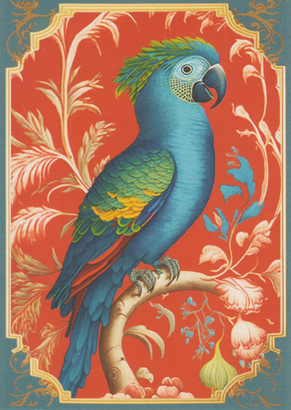 Postkarte Perroquet