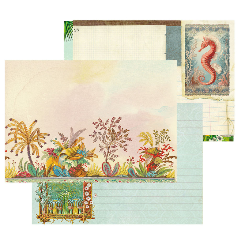 Notizheft Méduses Art Nouveau