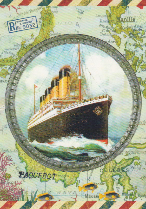 Postkarte Ozeandampfer