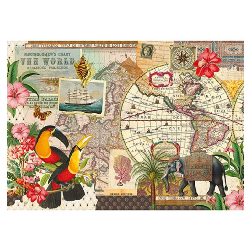 Puzzle Mappemonde / Weltkarte