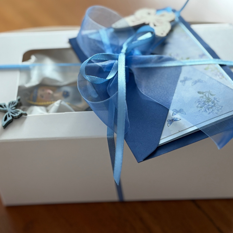 Hortensienmädchen blau zum Hängen