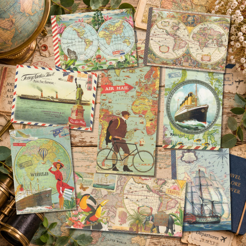 Postkartenset Bon Voyage 8 Karten