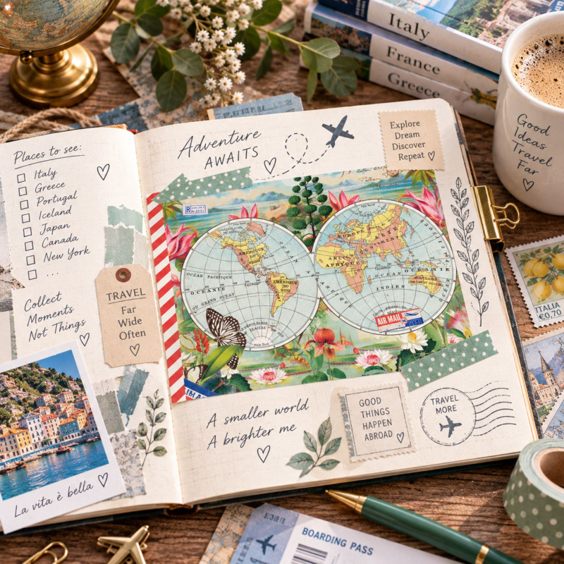 Postkartenset Bon Voyage 8 Karten